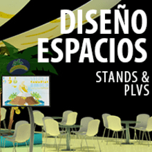 DISEÑO DE STANDS, PLVS E INTERIORES. 3D, Design e fabricação de móveis, e Design industrial projeto de Verónica Tapia - 27.02.2014