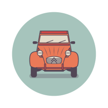 Classic utility vehicles icon design. Un proyecto de Ilustración tradicional, Diseño gráfico y Diseño Web de Sergio Casado González - 02.03.2014