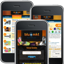 Diseño de Bluemkt App. Un proyecto de Programación, UX / UI y Diseño interactivo de Ineshi - 02.03.2014