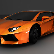 Lamborgini Aventador LP 700-4. Un proyecto de 3D, Diseño de automoción y Diseño gráfico de Pietrangelo Manzo - 03.03.2014