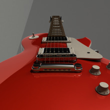 Gibson Les Paul & Marshall Amplifier. Un proyecto de 3D de Pietrangelo Manzo - 04.03.2014