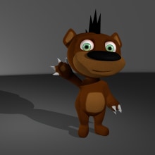 Punk Bear. 3D, Animation, and Game Design project by Pietrangelo Manzo - 03.04.2014