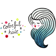 Colorful Hair. Fashion project by Alejandra Morenilla - 03.04.2014