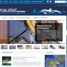 Web corporativa NAUTIEL Services. Un proyecto de Diseño Web y Desarrollo Web de Chelo Fernández Díaz - 14.07.2013