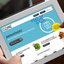 Coinc - Diseño web. Un progetto di UX / UI e Web design di Jimena Catalina Gayo - 11.10.2012