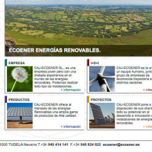 Web ecoener.es. Design, Graphic Design, and Web Development project by Rafael Cachos Calvo - 04.09.2010