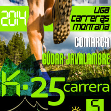 Cartelería Liga de Carrera de Montaña, 2014. Advertising, Br, ing, Identit, and Graphic Design project by Elena Doménech - 03.10.2014