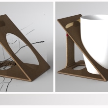 Packaging soporte para vaso. Un proyecto de 3D de Lucia Larrosa Escartín - 15.03.2014