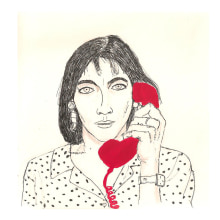 Mujeres al borde de un ataque de nervios . Traditional illustration project by Marta M. Bruix - 03.17.2014