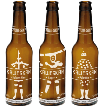 Cerveza Kaweskar. Un projet de Br, ing et identité, Design graphique , et Packaging de insemar - 17.03.2014