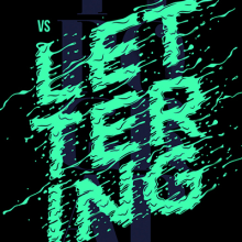 Typography VS Lettering Poster. Traditional illustration, Art Direction, T, and pograph project by Noem9 Studio - 03.18.2014