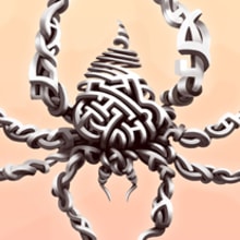 Araña Laberinto. Un proyecto de Ilustración tradicional y Diseño gráfico de Cristian Kocak - 19.03.2014