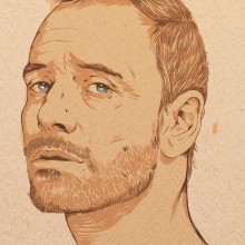 Michael Fassbender. Traditional illustration project by Judith González - 03.24.2014