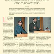 REPORTAJE: TECNOLOGÍAS PARA SMART CITIES EN EL ÁMBITO UNIVERSITARIO. Writing project by Albert López Corbella - 12.19.2013