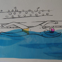Nadador. Un proyecto de Ilustración tradicional de Xènia Charles castro - 11.03.2013