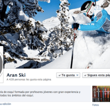 Escuelsa Ski y Snowboard SKI ARAN. Advertising project by David Gimeno Community Manager - 11.30.2012