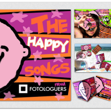 "The Happy Songs": maquetación musical.... Music, Graphic Design, Packaging, and Product Design project by Elena Doménech - 03.27.2014