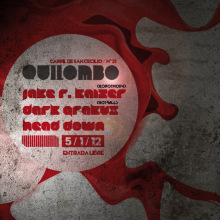 Cartel para discoteca Quilombo. Design, e Design gráfico projeto de Fernando Carrasco González - 27.03.2004