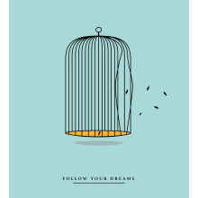 Follow your dreams. Traditional illustration, and Graphic Design project by Sr Bermudez - 03.31.2014