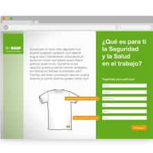 Microsite BASF Día de la Seguridad . Een project van Webdesign van Zahira Rodríguez Mediavilla - 12.04.2013