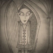 Nosferatu. Traditional illustration project by cristina peris grau - 04.01.2014