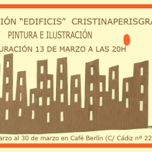 Flyers para exposición. Traditional illustration, and Graphic Design project by cristina peris grau - 04.01.2014