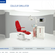Simulador de color Namrol. Web Design projeto de circularsquare - 01.04.2014