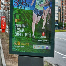 cartel campeonato de españa de campo a traves 2012. Design projeto de enrique mori conde - 03.05.2012