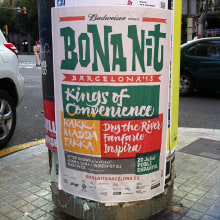 Bona Nit Barcelona. Imagen para festival musical.. Br, ing e Identidade, Design gráfico, e Tipografia projeto de Ivan Castro - 06.04.2014