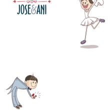 Invitación Boda Jose&Ani. Ilustração tradicional, Design gráfico, e Packaging projeto de Marta de Carlos-López - 06.04.2014
