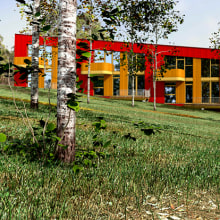 Viviendas en el bosque. 3D, and Architecture project by Gonzalo G. Espasandín - 04.07.2014