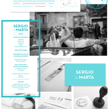 Invitaciones boda Sergio & Marta. Un proyecto de Diseño gráfico de Nuria Mestre García - 09.04.2013