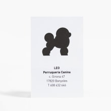 Leo - Perruqueria Canina. Un projet de Design , Br, ing et identité, Design graphique , et Architecture de l'information de Anna Pigem - 31.12.2013