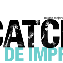 Cartel "Catch de Impro". Design gráfico projeto de María Hernández - 13.04.2014