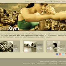 Página web "Sport Gym". Web Design projeto de María Hernández - 13.09.2012