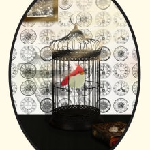 Cage and Tweety. Design, and Graphic Design project by Leonor Piris - 04.13.2014