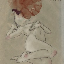 Lupus est homo homini.. Un proyecto de Ilustración tradicional, Bellas Artes y Pintura de Coco Le Cocotte - 31.08.2013