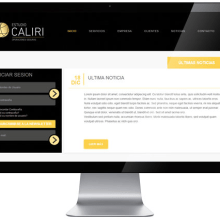 web Estudio Caliri . Web Design project by Pam Bruno - 04.15.2014