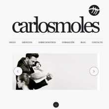 Web para el salón Carlosmoles. Un proyecto de Diseño Web de Montse Martinez - 31.03.2012