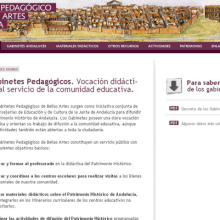 Web Gabinete Pedagógico Sevilla. Educação, Design de informação, e Desenvolvimento Web projeto de Tomás Ll - 21.04.2014
