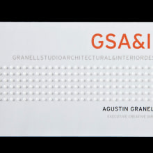 Tarjetas de visita para GSA&ID. Acabado barniz braille.. Un proyecto de Diseño, Br, ing e Identidad y Diseño gráfico de Omán Impresores - 28.04.2014