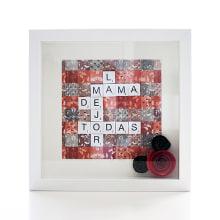 Cuadros Scrabble. Un progetto di Artigianato, Belle arti e Graphic design di Alexandra Fernández Tello - 03.05.2014