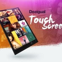 Desigual App - TouchScreen. Un proyecto de Diseño, Instalaciones, UX / UI, Dirección de arte, Diseño gráfico, Diseño interactivo y Diseño Web de Plastic Creative - 04.05.2014