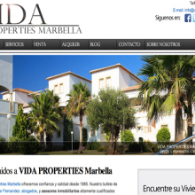 Vida Properties Marbella. Web Development project by Antonio M. López López - 05.10.2014