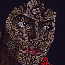 Michael Jackson biogratype. Ilustração tradicional, Design gráfico, e Tipografia projeto de Shano Lores - 06.03.2014