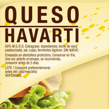 Packaging Havarti Hacendado. Un proyecto de Diseño y Packaging de Nacho Álvarez-Palencia - 12.05.2014