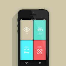 App -  Turismo Txorierri. UX / UI, Arquitetura da informação, e Web Design projeto de Graphic design & illustration studio - 11.05.2014