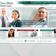 Geo Ban Medical. UX / UI, Graphic Design, Interactive Design, Web Design, and Web Development project by José Ismael Ferreira Graside - 05.13.2014