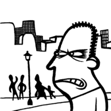 El insociable. Un proyecto de Ilustración y Cómic de Alejandro Antoraz Alonso - 14.05.2004