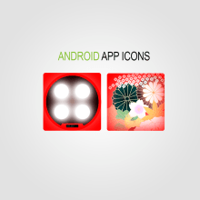 Android APP Icons -Diseño-. Traditional illustration, and Graphic Design project by Eloy Pardo Rouco - 05.14.2014
